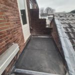 Zwarte bitumen dakbedekking